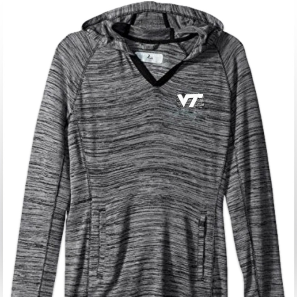 NWT [Levelwear] Virginia Tech Hokies NCAA Lexi Hooded Pullover Women’s Sz Large - Picture 2 of 12